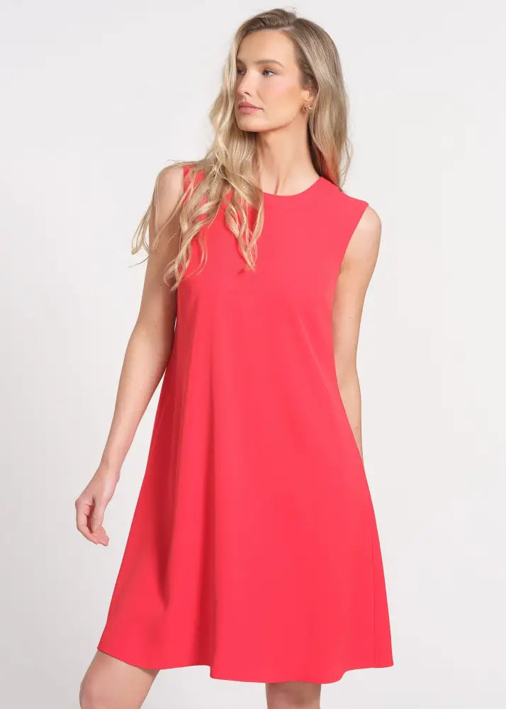 A-Line Silhouette Dress - RED / XS - Dresses
