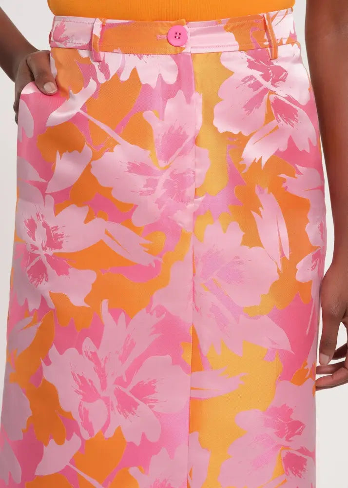 Brocade Pencil Skirt