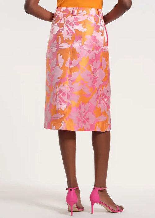 Brocade Pencil Skirt - Bold Brocade / 2