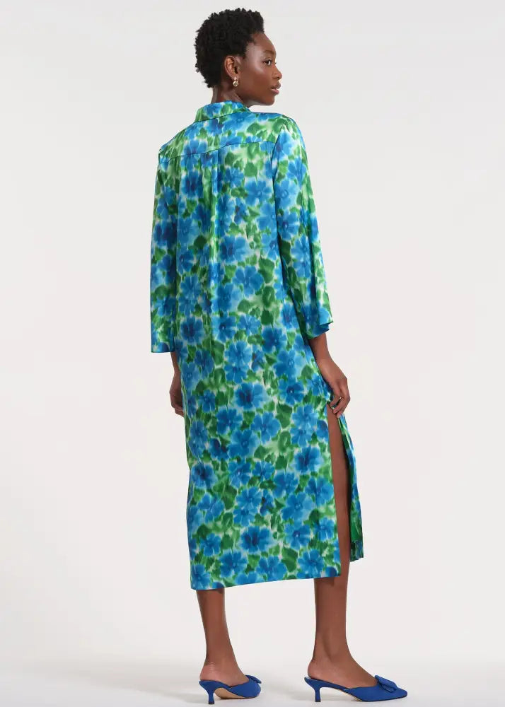 Maxi Collared Tunic Dress - Clothing