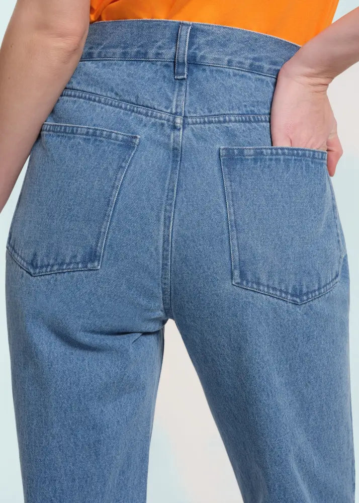 Patterned Flared Jeans - Clothing
