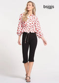 Ponte Capri Pants - BLACK / XS - Trousers