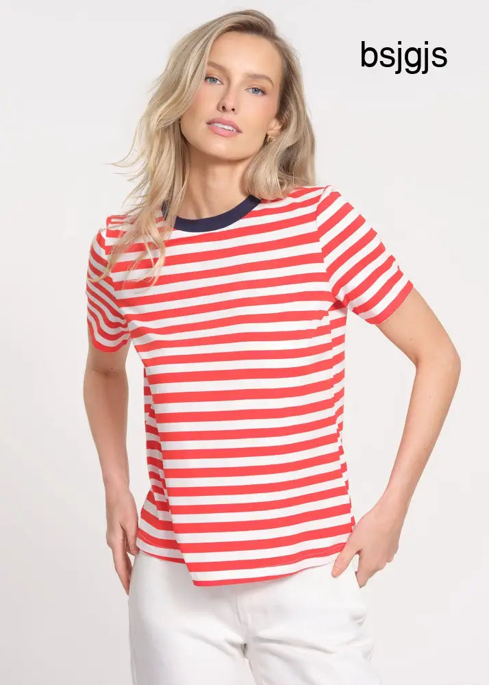 Printed T-Shirt - WHITE/RED / XS - T-Shirts